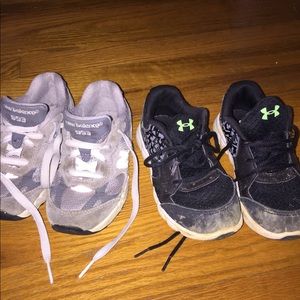2 pair toddler boy shoes
